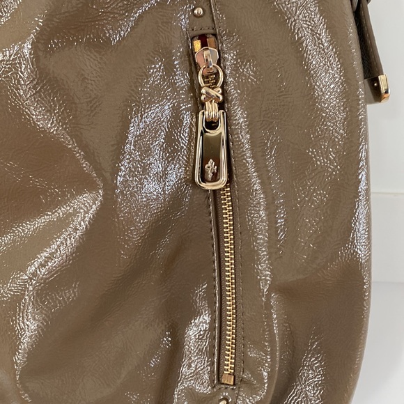 Cole Haan Essex Tan Patent Leather Hobo Shoulder Bag - Picture 2 of 16
